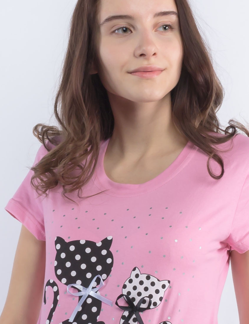 Картинка Пижама Розовая с Котиками от интернет-магазина NightBird