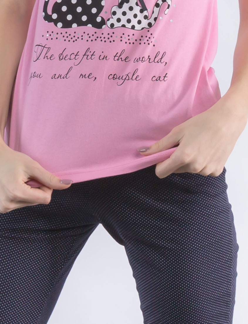 Картинка Пижама Розовая с Котиками от интернет-магазина NightBird